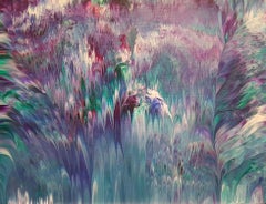 Sapphire Dreams, Painting, Acrylic on Wood Panel