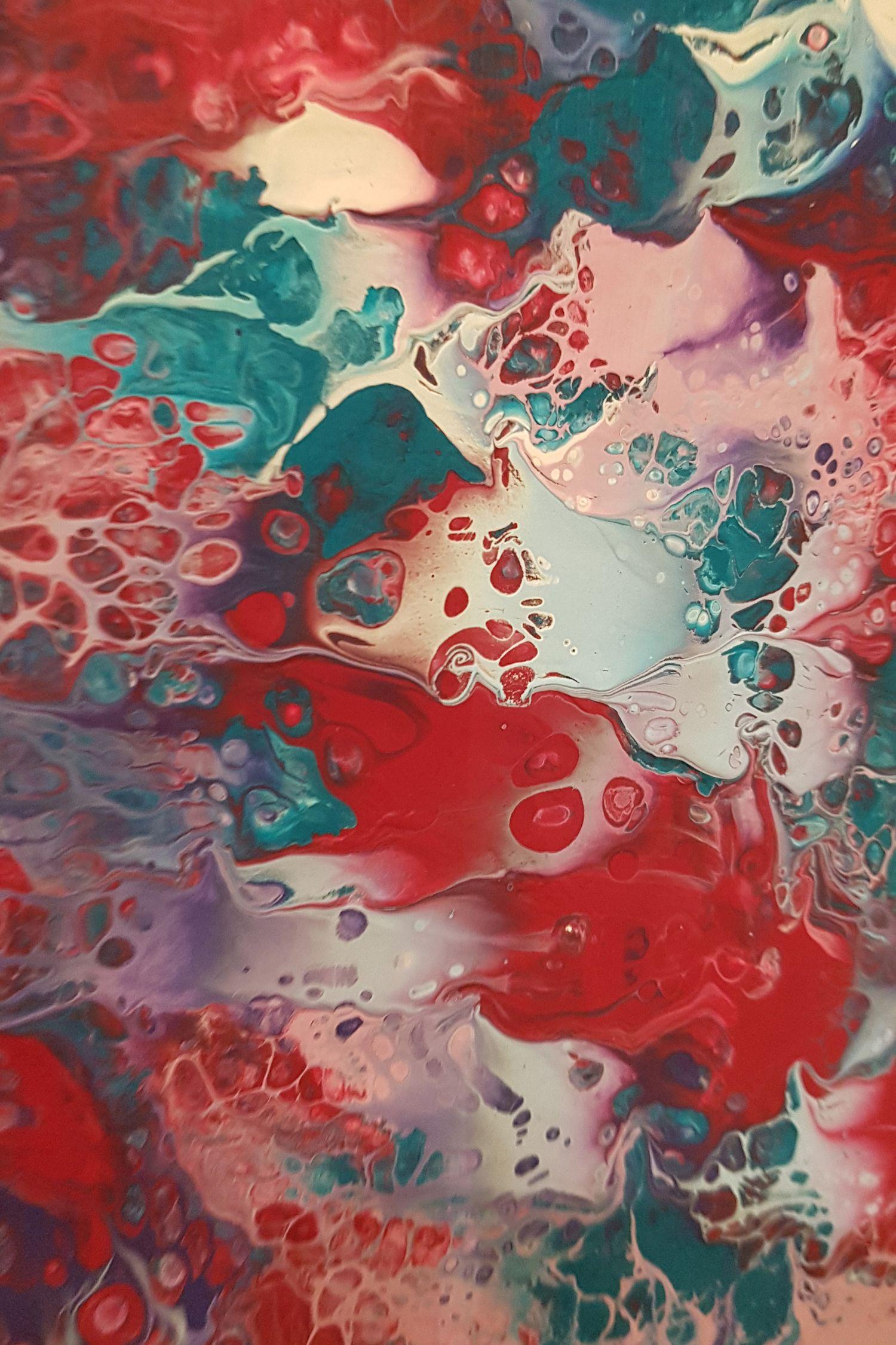 Tempesta, Pittura, Acrilico su pannello di Wood - Painting di Alexandra Romano