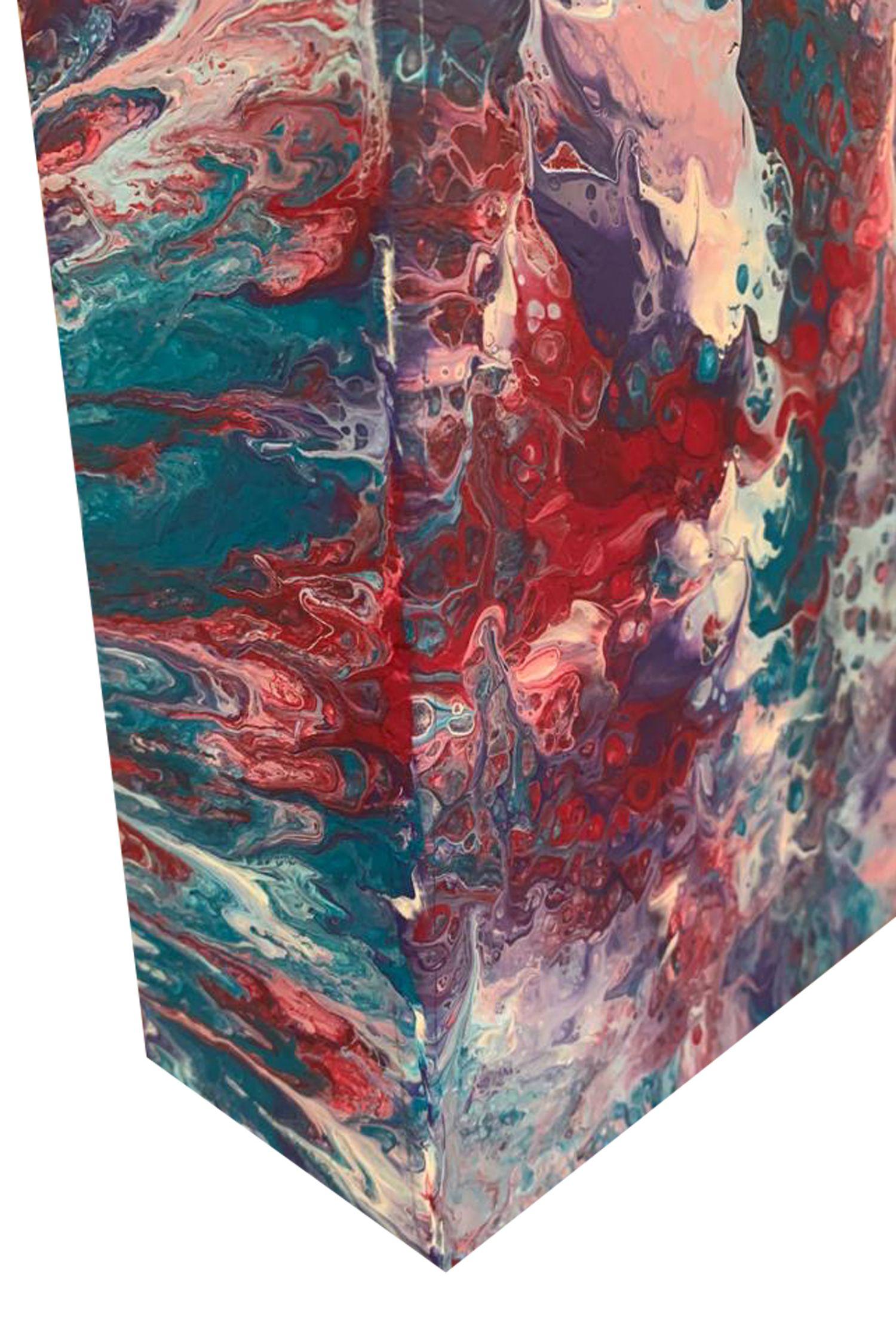 Tempesta, Pittura, Acrilico su pannello di Wood - Painting Astratto di Alexandra Romano