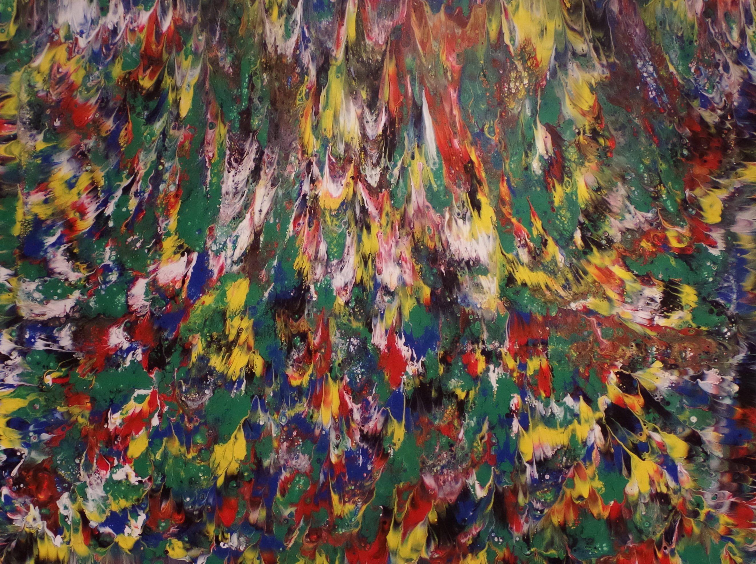 Abstract Painting de Alexandra Romano - Sueños vívidos, Pintura, Acrílico sobre lienzo