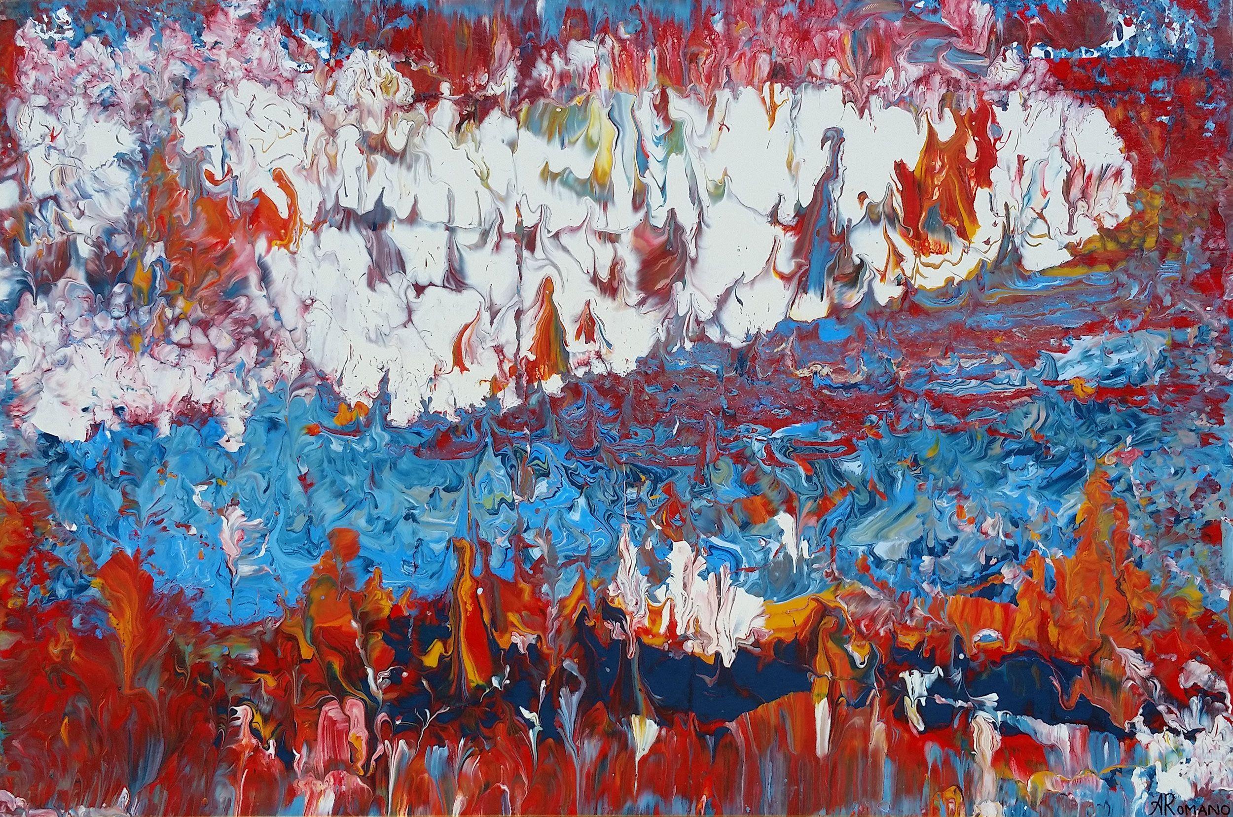 Alexandra Romano Abstract Painting - Wilderness  36 x 24 IN, Painting, Acrylic on Canvas
