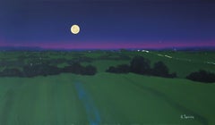 Moon, 40x70 cm, oil, acrylic, canvas