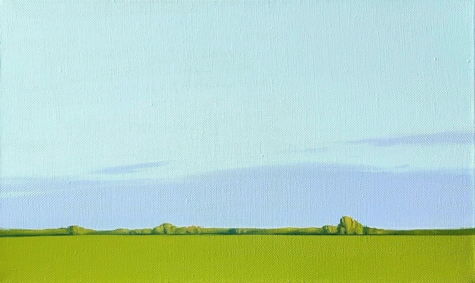 Somewhere near my home, 50x30 cm, acrylic, canvas - Art by Alexandra Savina