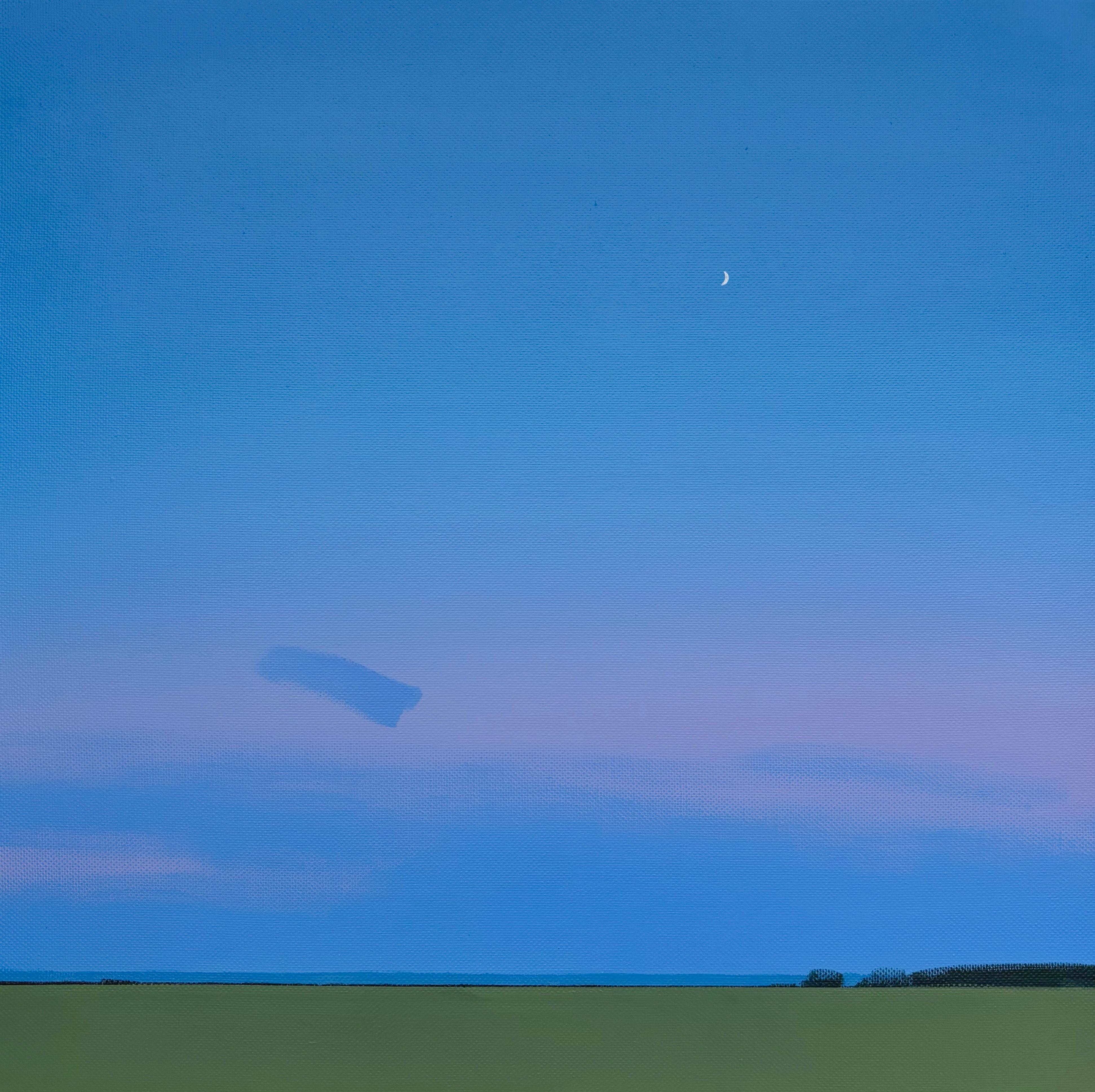 Twilight, 70x70 cm, acrylic , canvas - Painting by Alexandra Savina