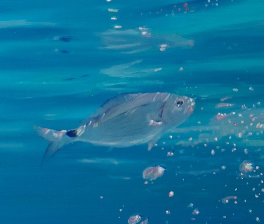 „Ocean Reflections - Immerse Yourself“,  Ölgemälde von Alexandra Telgmann im Angebot 2