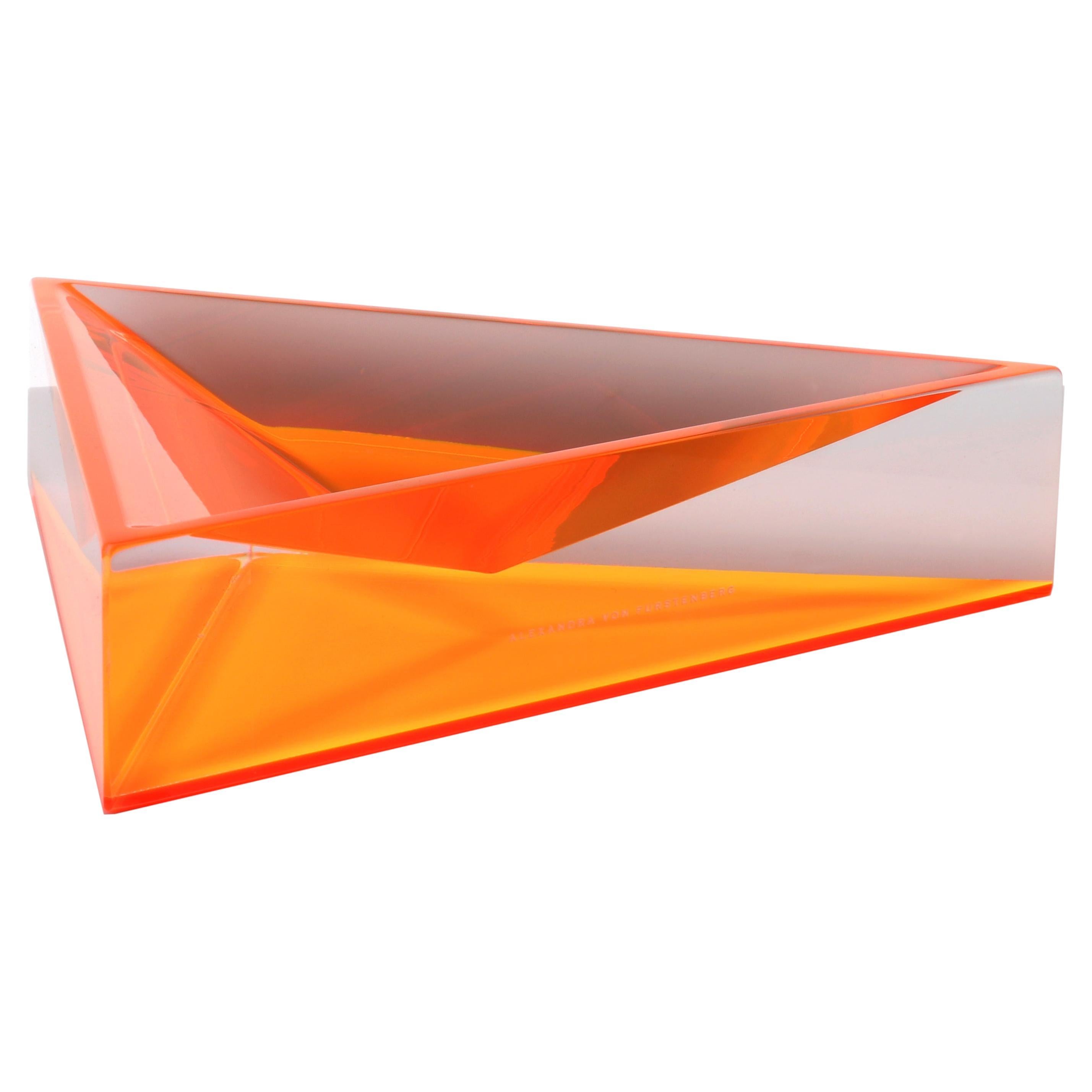 Alexandra Von Furstenberg - Plato Delta Acrílico Naranja en venta