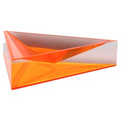Alexandra Von Furstenberg - Plat Delta en acrylique orange