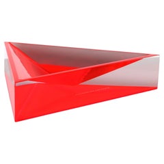 Alexandra Von Furstenberg Plat Delta en acrylique rouge