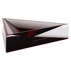 Alexandra Von Furstenberg Plat Delta en acrylique, rubis