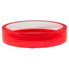 Alexandra Von Furstenberg Bol Acrílico Redondo Infinito Rojo Extra Grande
