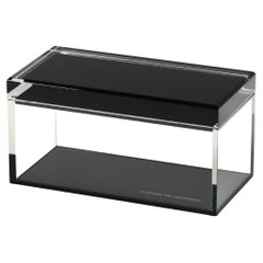 Alexandra Von Furstenberg Acrylic Treasure Box in Black - Medium Storage Box