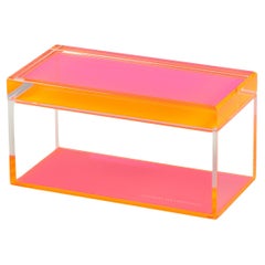 Alexandra Von Furstenberg Acrylic Treasure Box in Pink - Large Storage Box