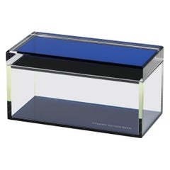 Alexandra Von Furstenberg Acryl-Schatzkiste in Saphir - Große Aufbewahrungsbox