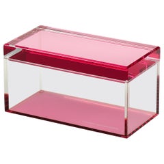 Alexandra Von Furstenberg Acryl-Schatzkiste in Tulpe - Mittlere Aufbewahrungsbox