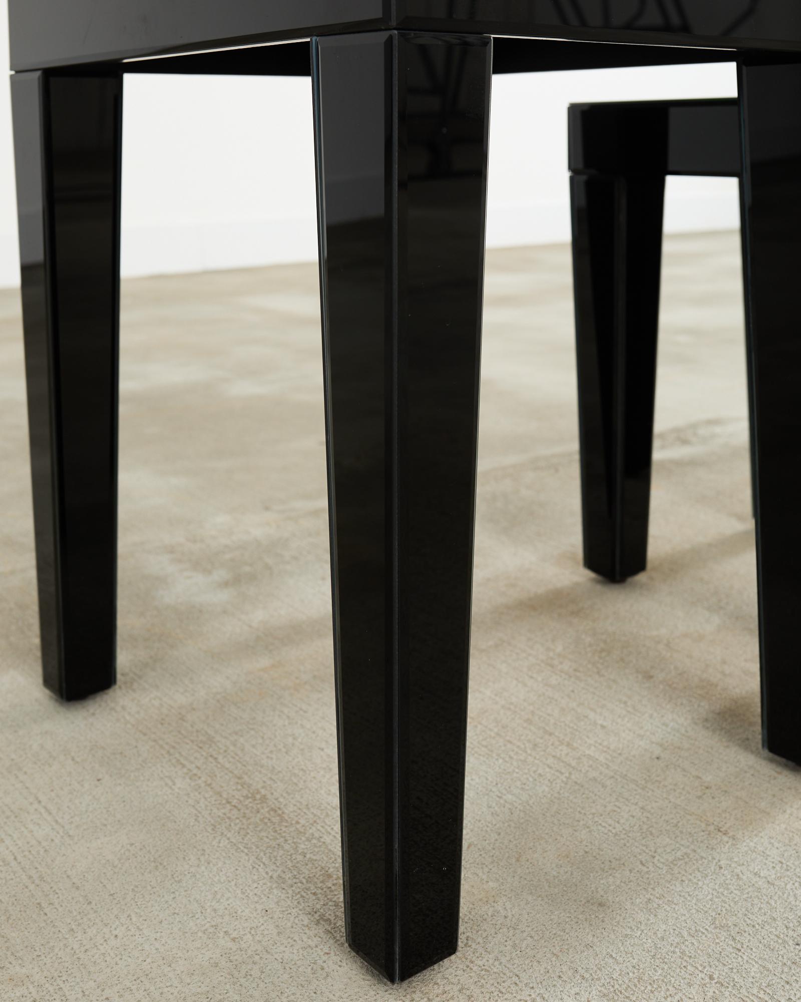 Alexandra Von Furstenberg Black Acrylic Tray on Retro-Futurism Style Tables For Sale 10