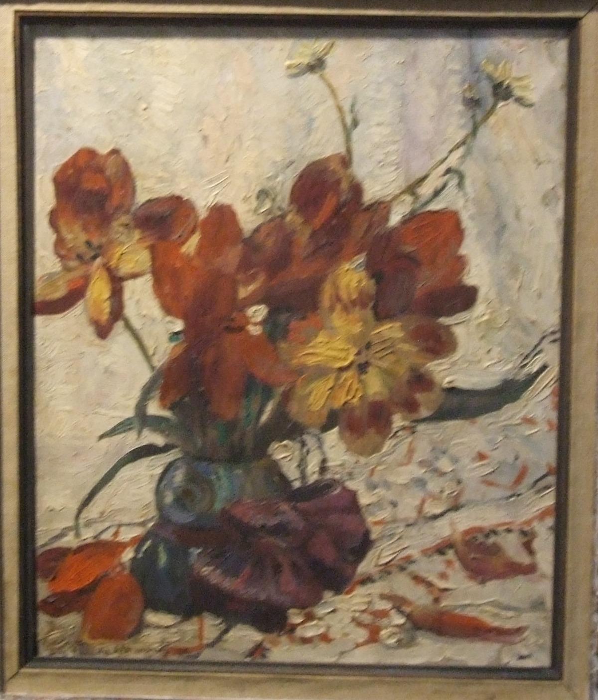 Nature morte, 1918 - Huile sur toile, 46x38 cm., encadré