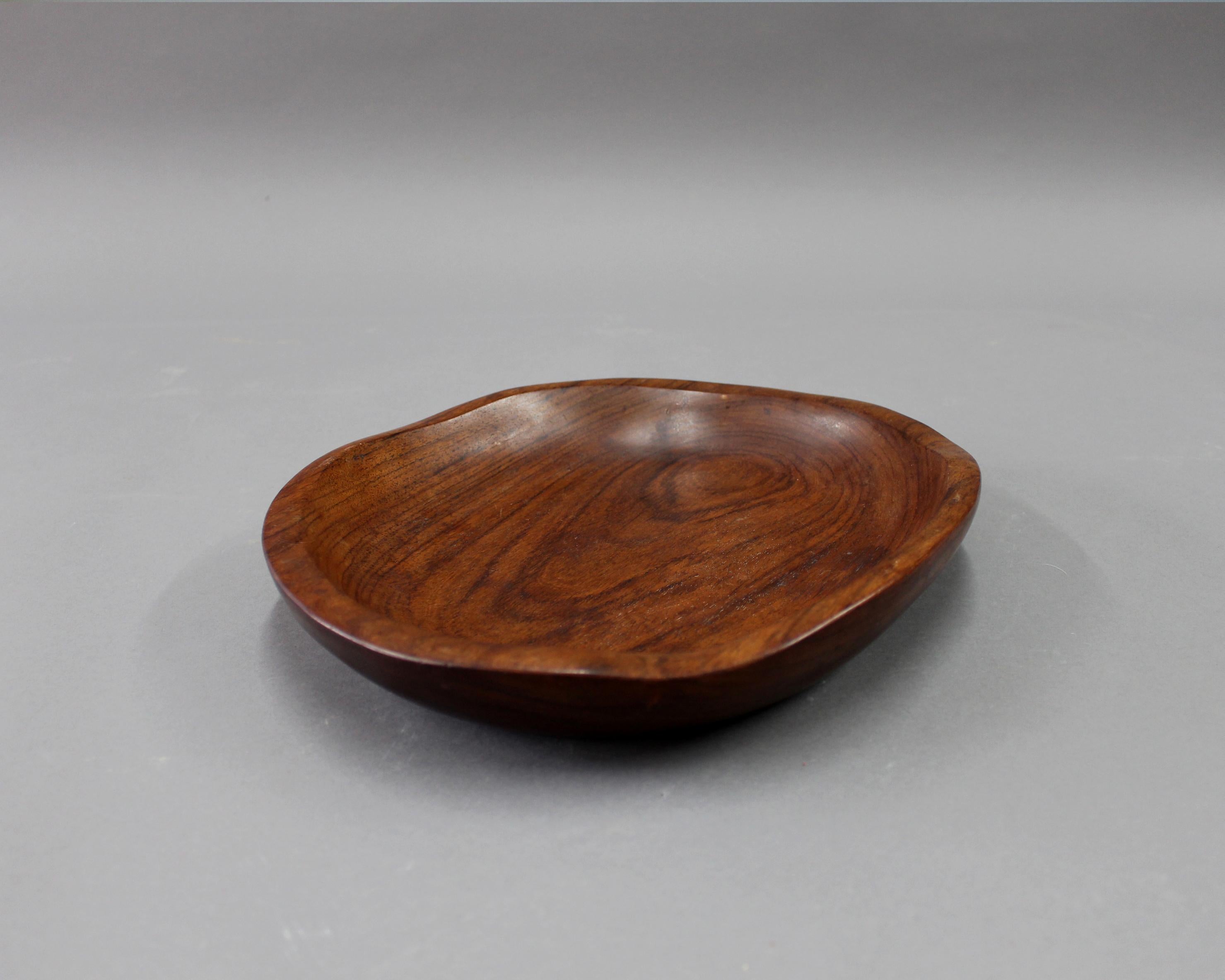 Mid-20th Century Alexandre and Odile Noll, Two Wooden Carved Trays For Sale