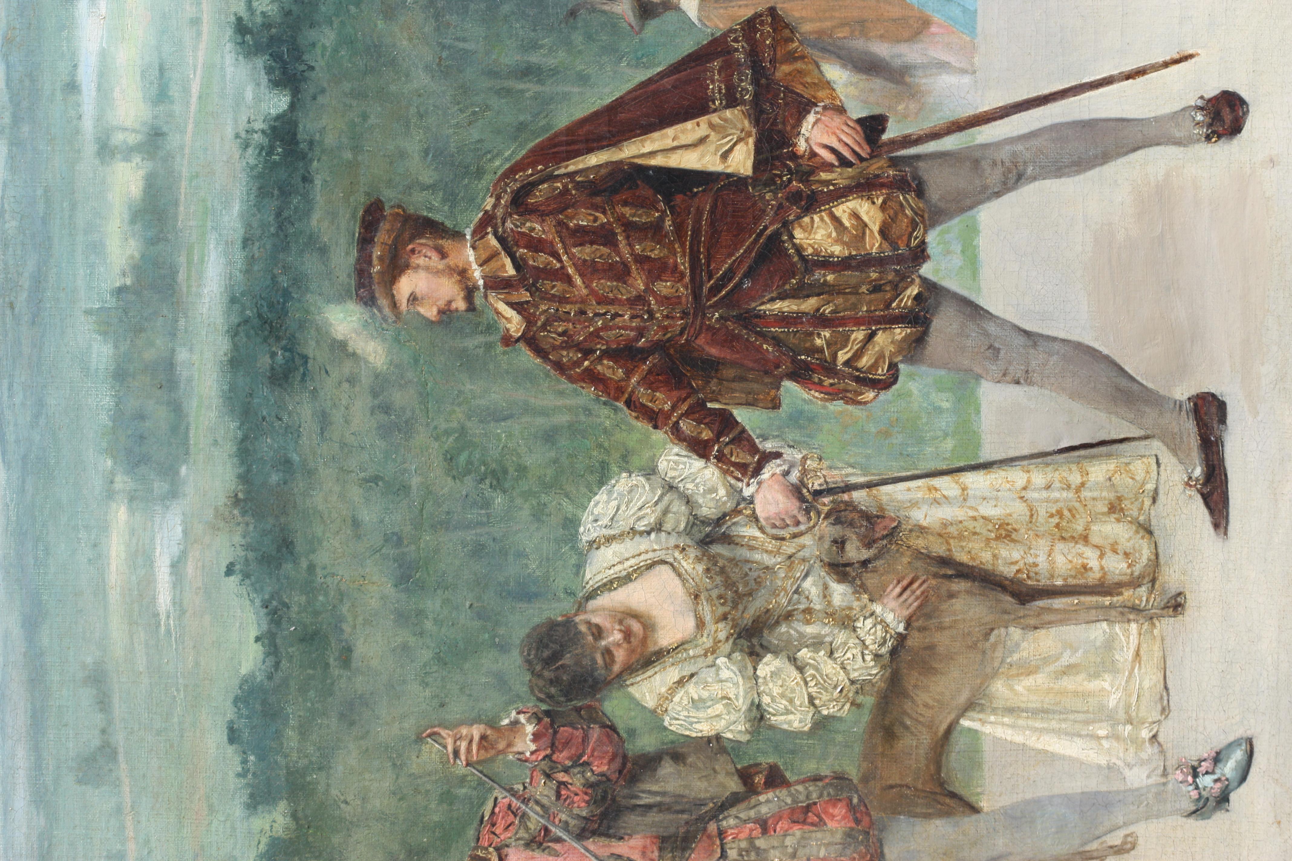 Alexandre Bertin Öl auf Leinwand im Zustand „Gut“ im Angebot in West Palm Beach, FL