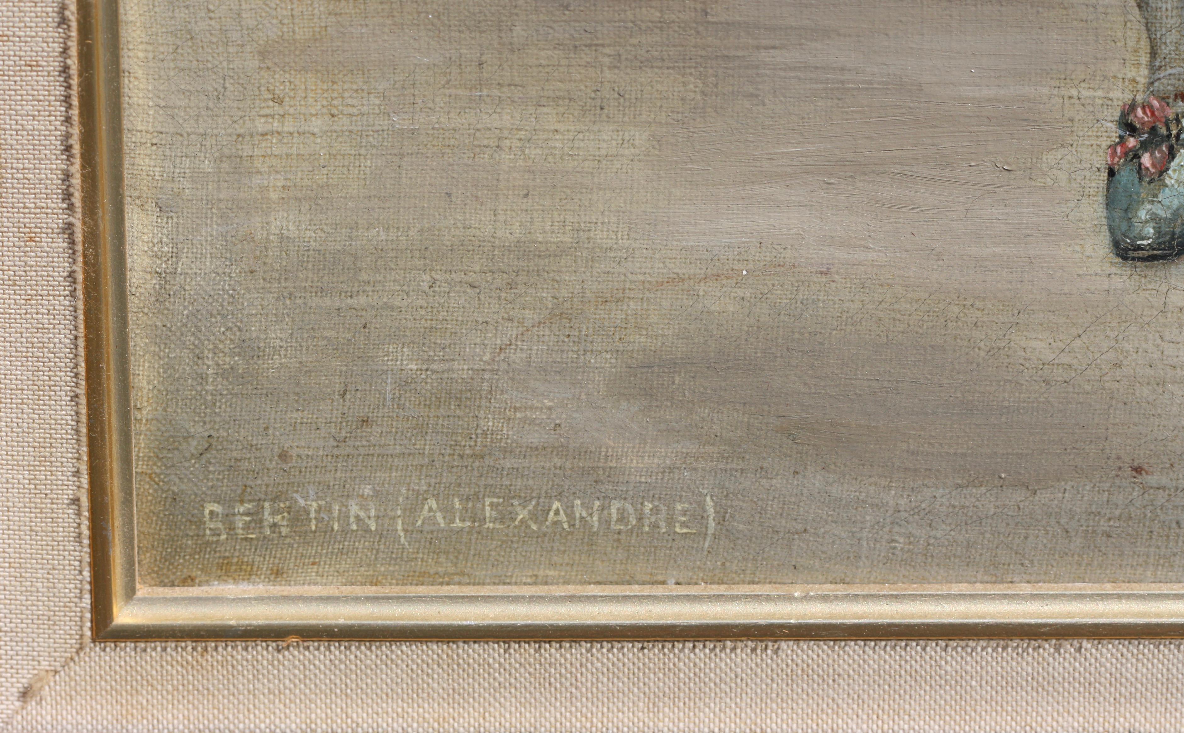 Alexandre Bertin Oil on Canvas For Sale 3