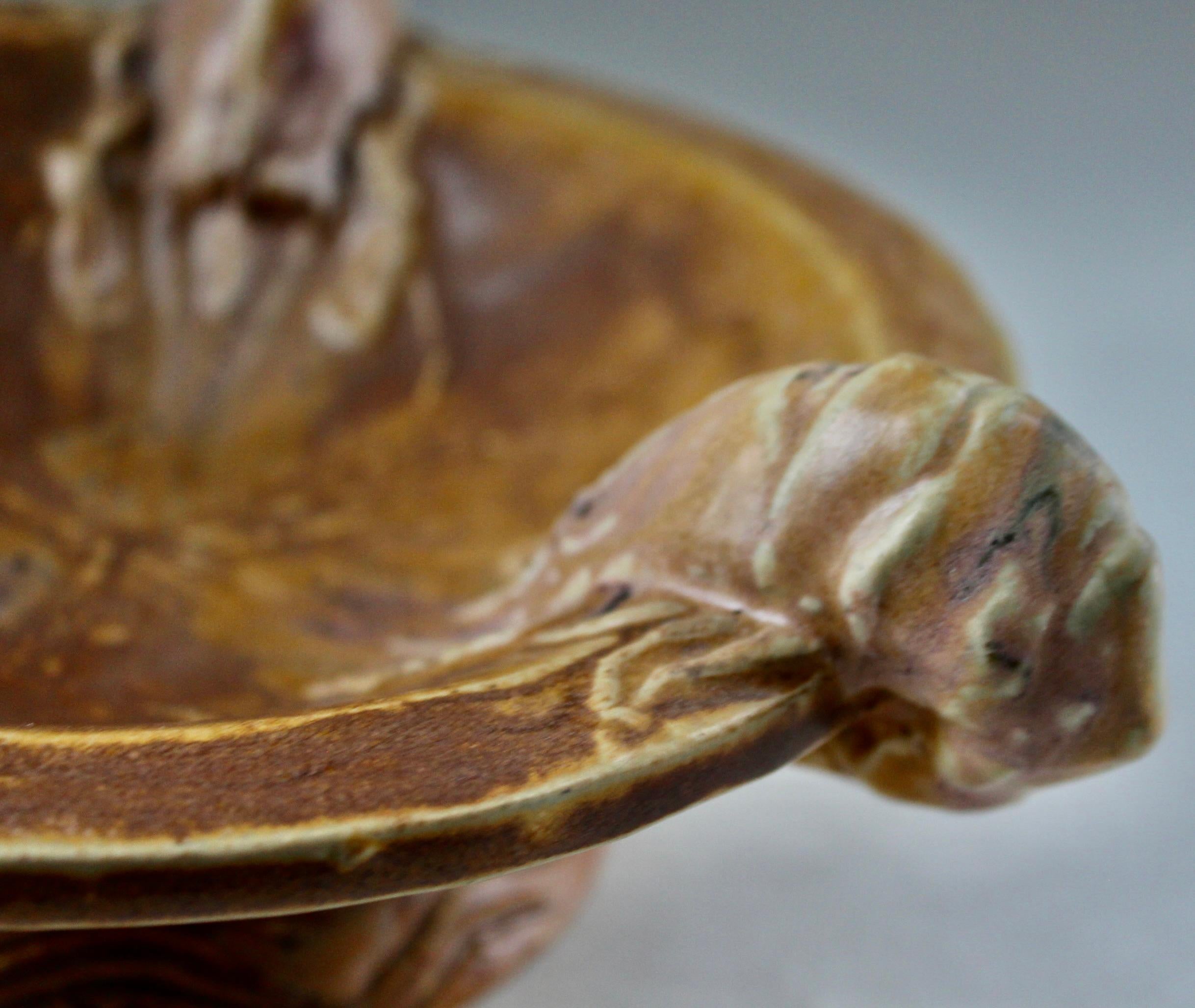 Charles Greber Art Nouveau Ceramic Bowl In Excellent Condition In Sharon, CT