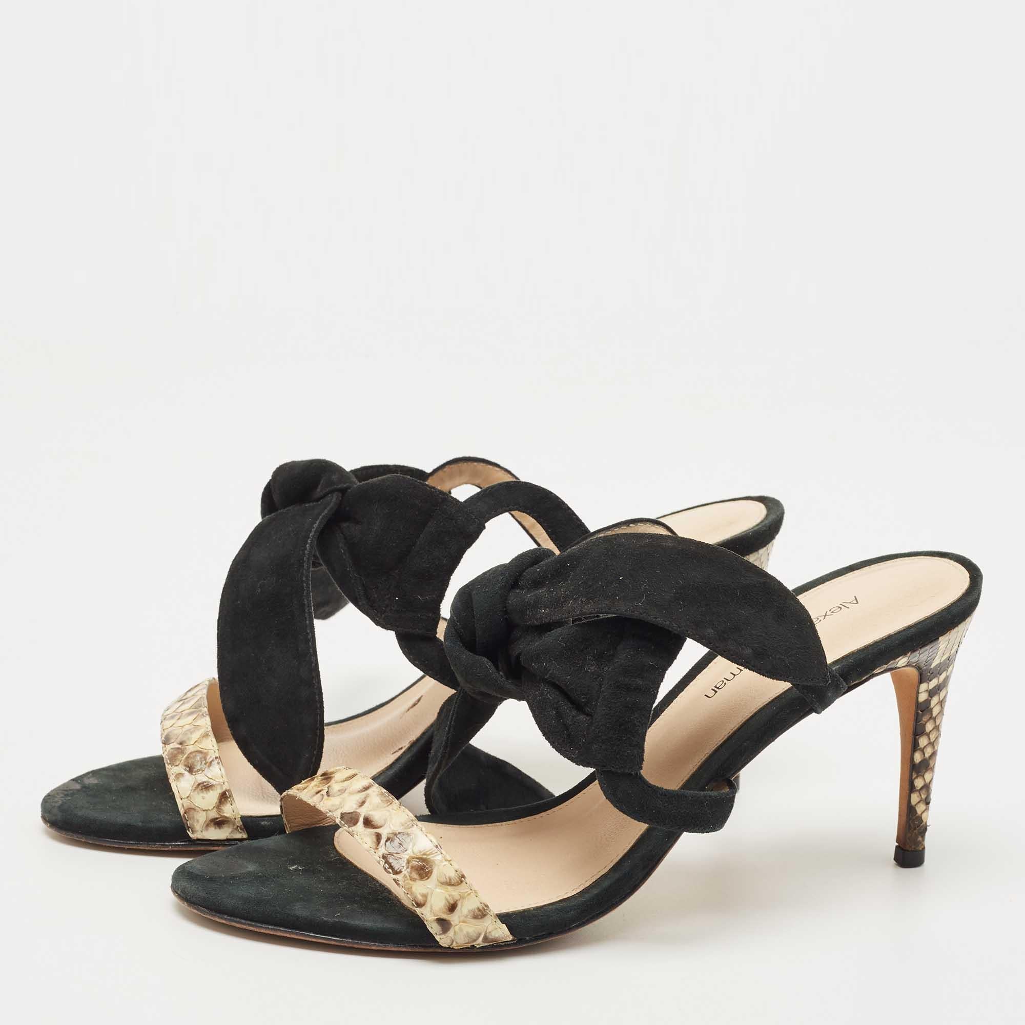 These sandals embody the perfect blend of edgy and timeless style. Crafted from quality materials these shoes will offer you the perfect height for a sophisticated look.