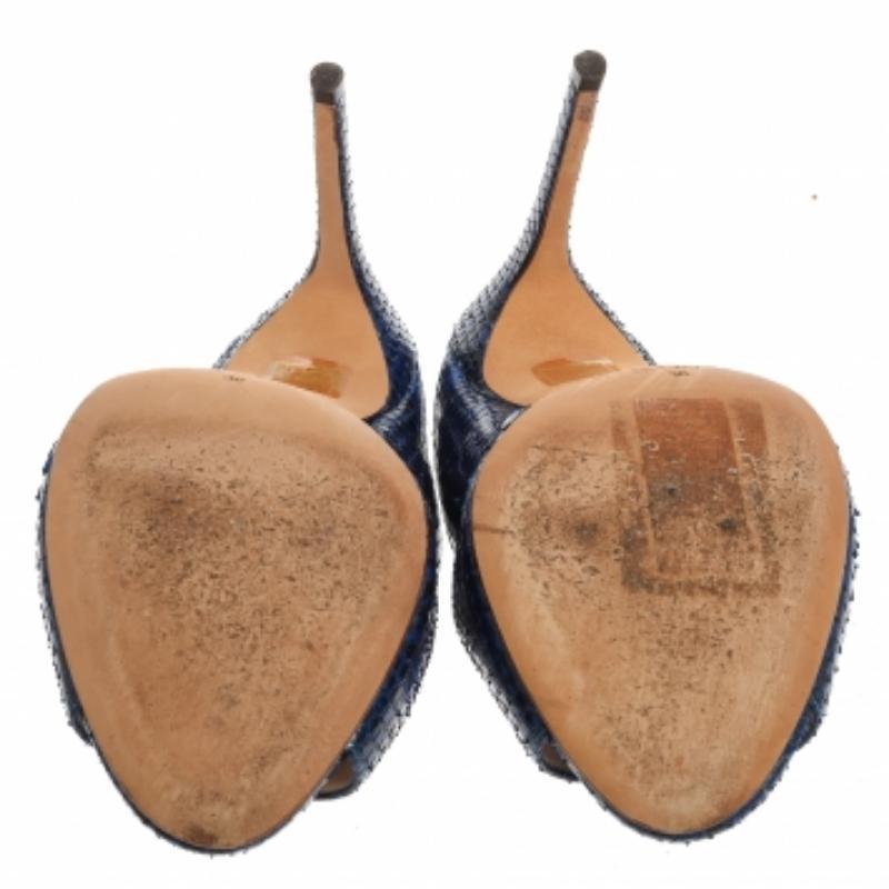 Black Alexandre Birman Blue Latoya Mules Size 36 For Sale