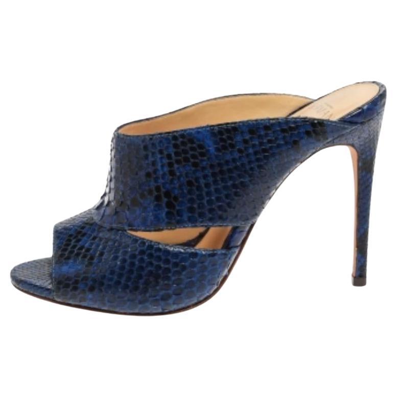 Alexandre Birman Blue Latoya Mules Size 36 For Sale