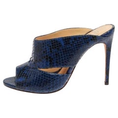 Alexandre Birman Blue Latoya Mules Size 36