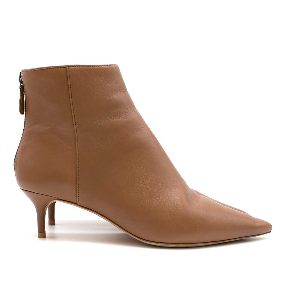 Alexandre Birman Kittie leather ankle boots.

-Zip fastening along back
-Pointed toe
-Small heel
-Light leather interior

Please note, these items are pre-owned and may show some signs of storage, even when unworn and unused. This is reflected