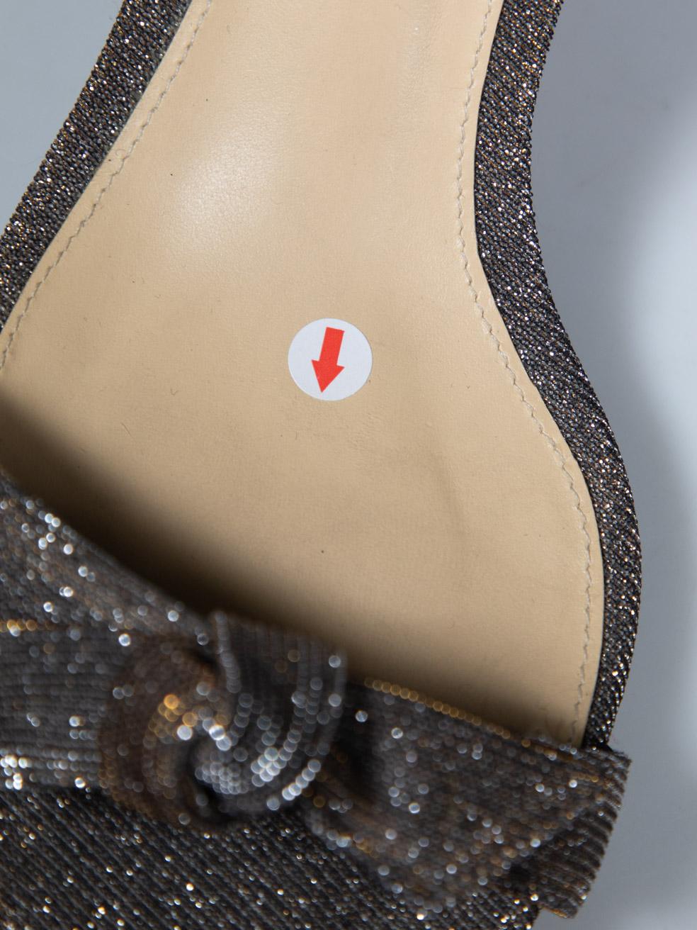 Alexandre Birman Sandali con cinturino alla caviglia metallizzati Taglia IT 40 1