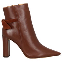 Alexandre Birman Woman Ankle boots Brown Leather IT 38.5