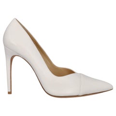 Alexandre Birman Women Pumps White Leather EU 38.5 Alexandre Birman Women Pumps White Leather EU 38.5