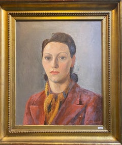 Portrait of Ms Vauthier by Alexandre Blanchet - Oil on canvas 45x54 cm
