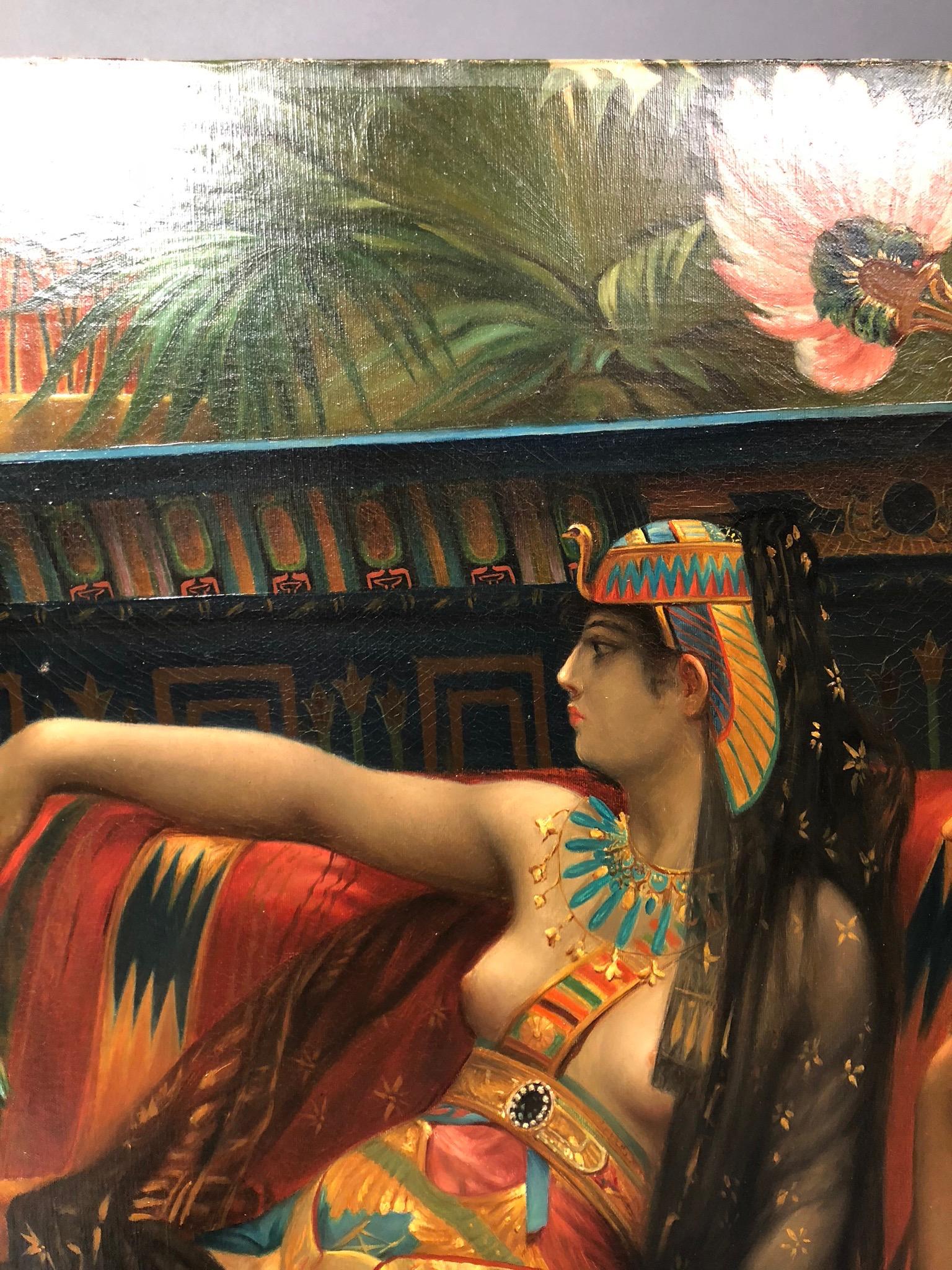 Cleopatra Testing Poison on Condemned Prisoners - Romantic Painting by Alexandre Cabanel