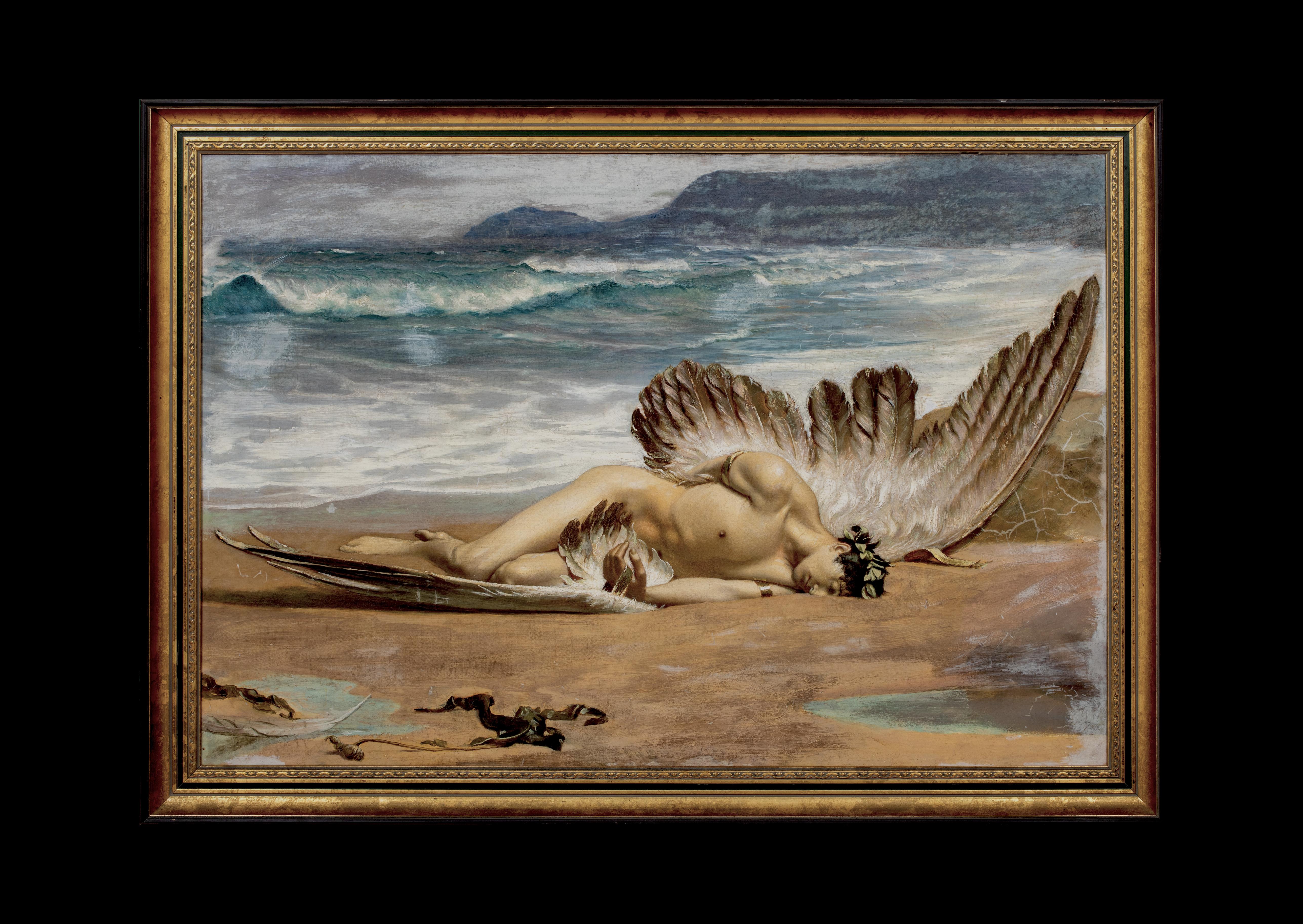 The Death Of Icarus, 19th Century - Alexandre CABANEL (1823-1889) - Painting by Alexandre Cabanel