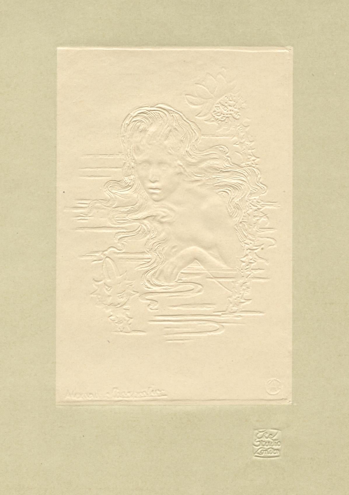 grabado en relieve - Print de Alexandre Charpentier