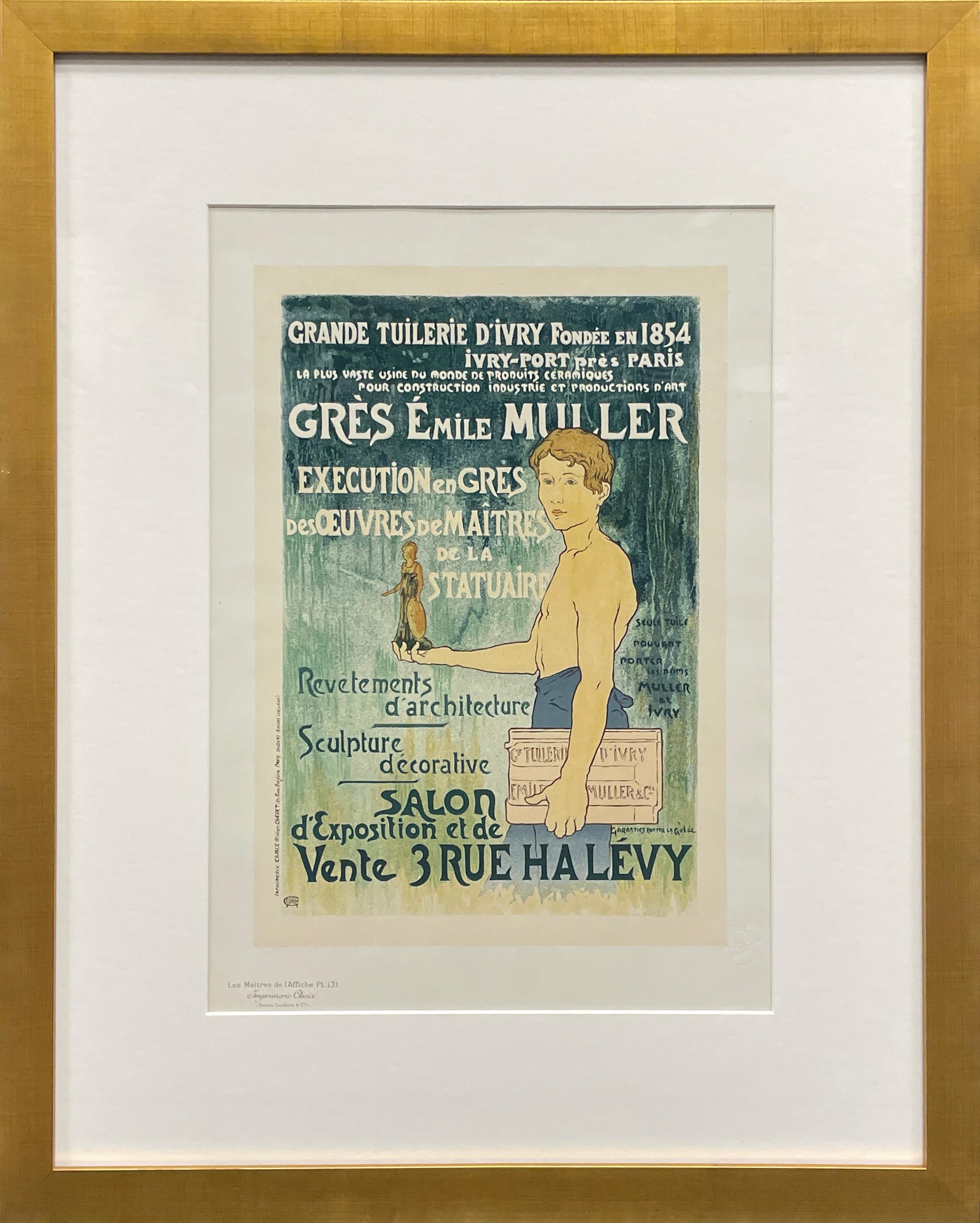 Figurative Print Alexandre Charpentier - "Grande Tuilerie d'Ivry" de Les Maitres de l'Affiche