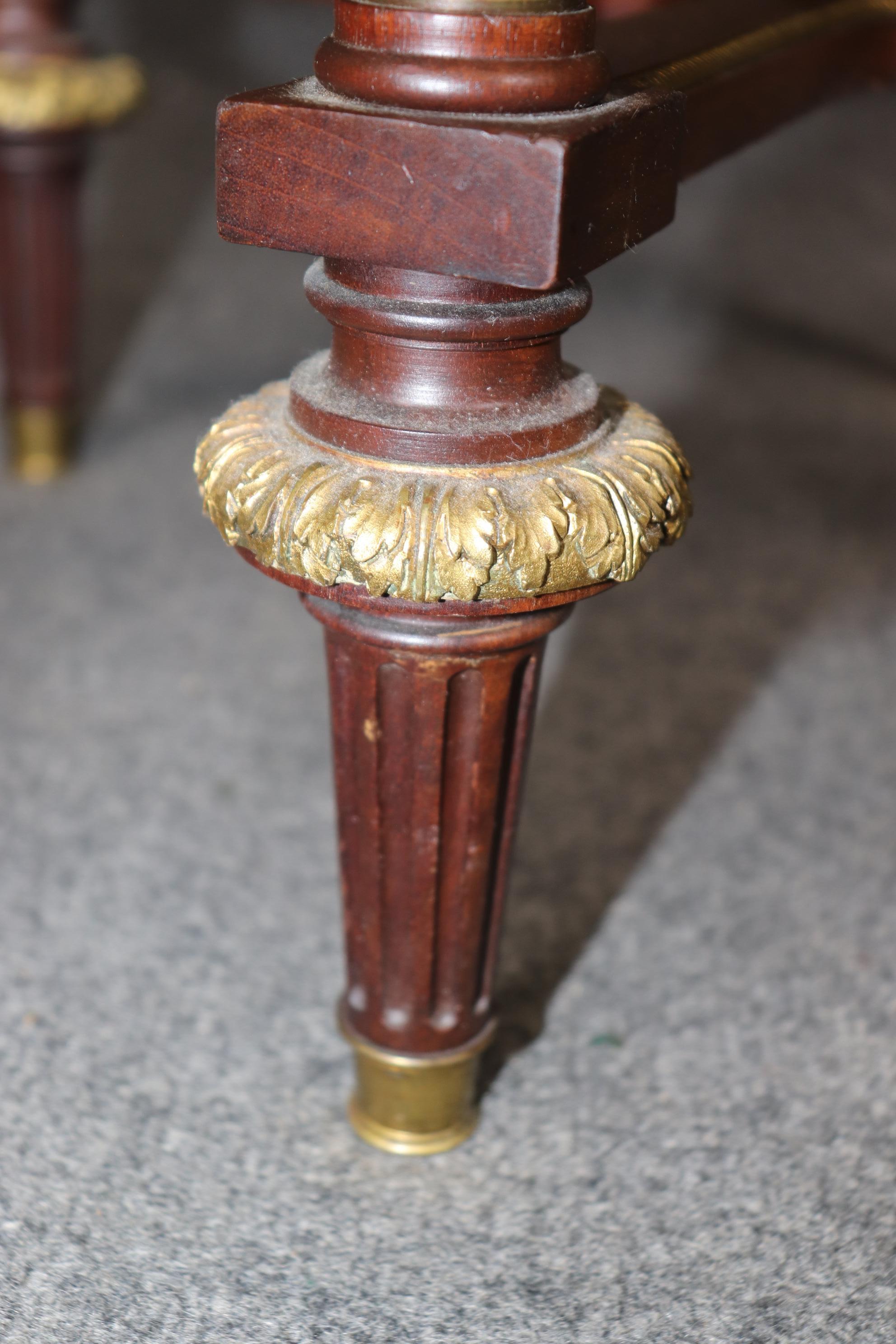 Alexandre Chevrie Signed Breche D' Alep Marble Bronze Louis XVI Gueridon Table 6