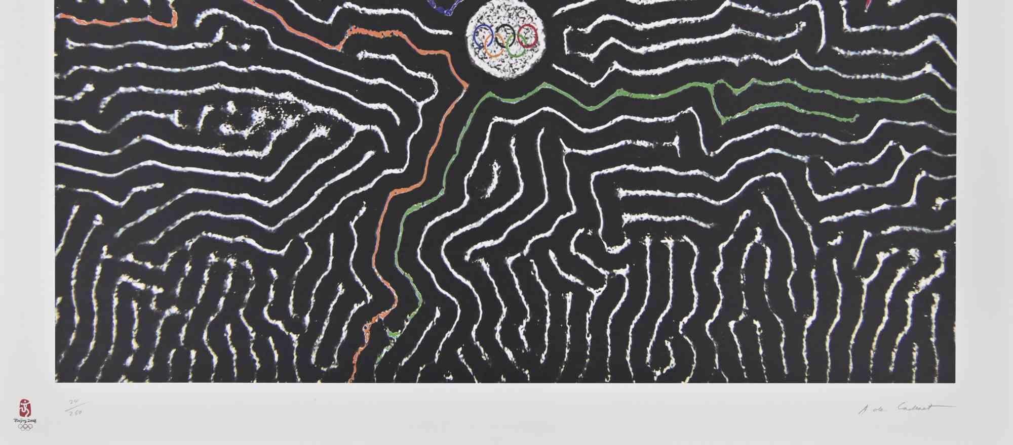 Epicentre - Lithograph by Alexandre de Cadenet - 2008 For Sale 1