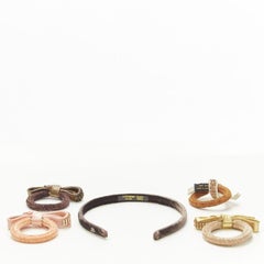 ALEXANDRE DE PARIS Alexander Zouari 5X Krawattenband aus Samt und Kristallleder mit Schleife