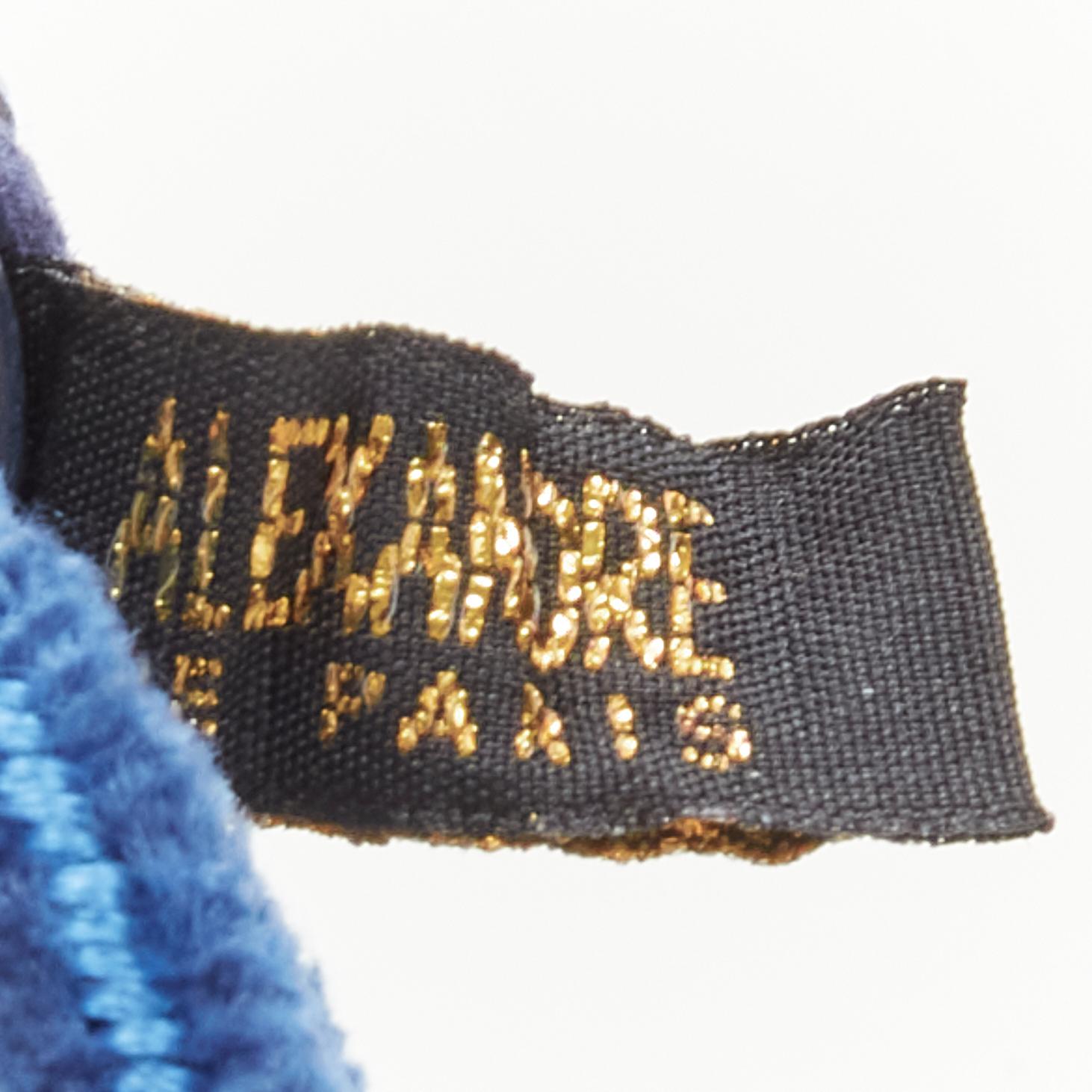 ALEXANDRE DE PARIS Alexander Zouari LOT OF 4 crystal bow hair tie purple blue For Sale 2