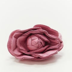 ALEXANDRE DE PARIS Alexander Zouari LOTE DE 4 lazo de pelo de piel rosa de cristal