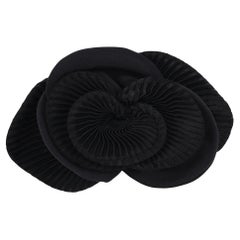 Alexandre De Paris Pleated Flower Hair Clip