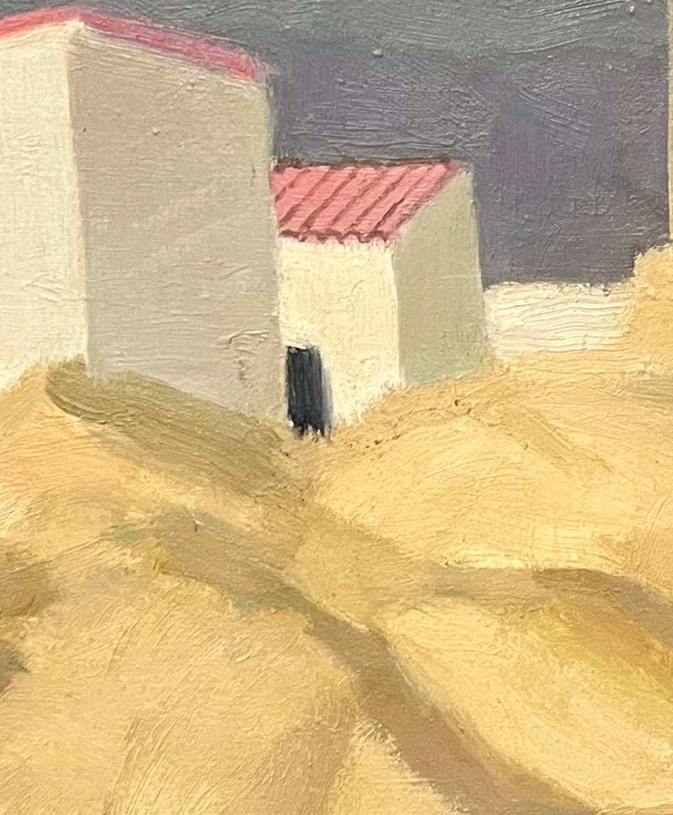 Villajoyosa, Spanien #2 von Alexandre de Spengler – Öl auf Leinwand 46x55 cm im Angebot 1