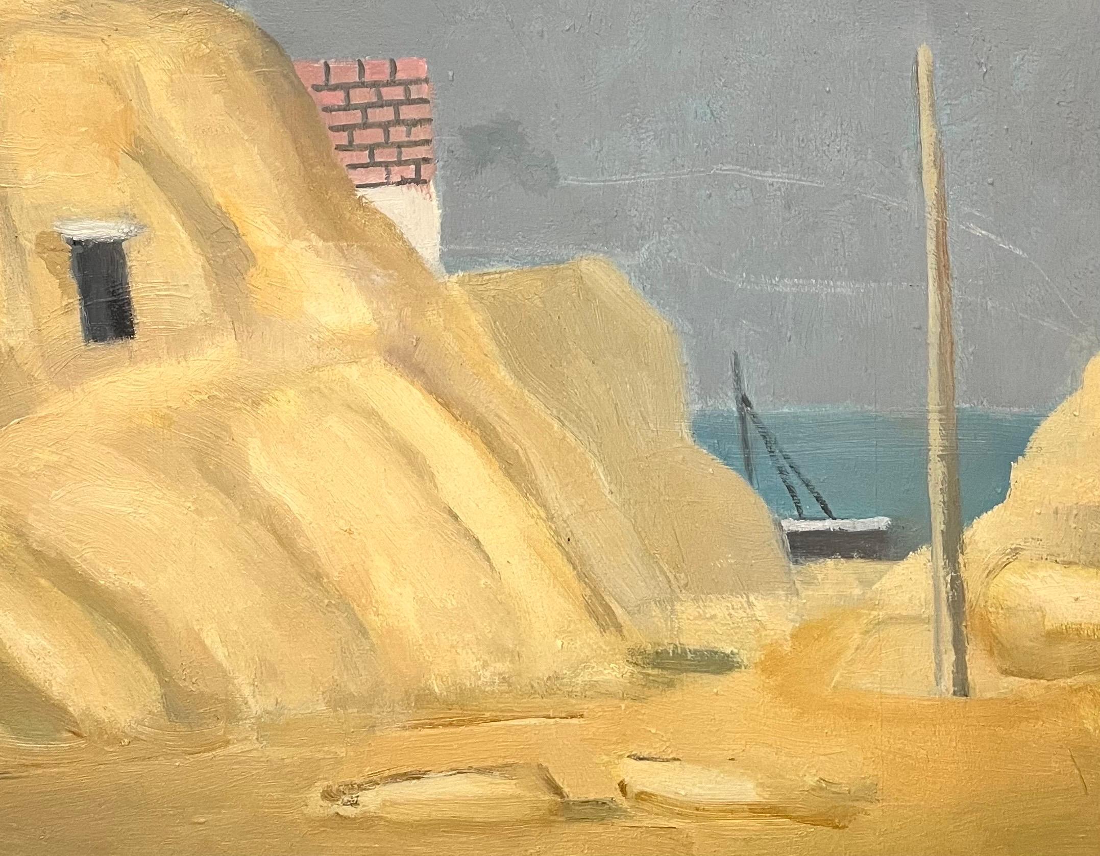Villajoyosa, Spanien #2 von Alexandre de Spengler – Öl auf Leinwand 46x55 cm im Angebot 2