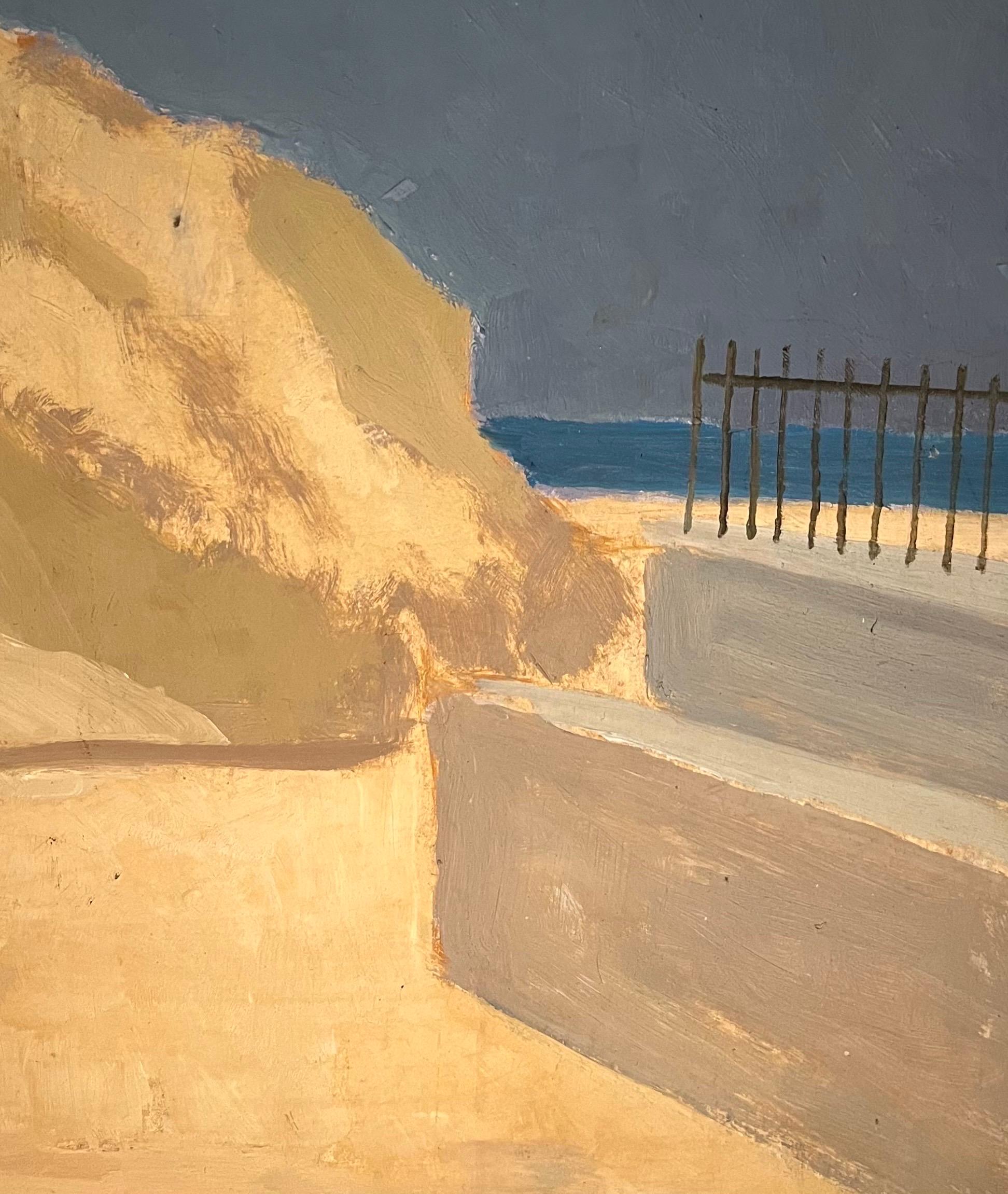Villajoyosa, Spain by Alexandre de Spengler - Oil on Masonite 44x78 cm For Sale 1
