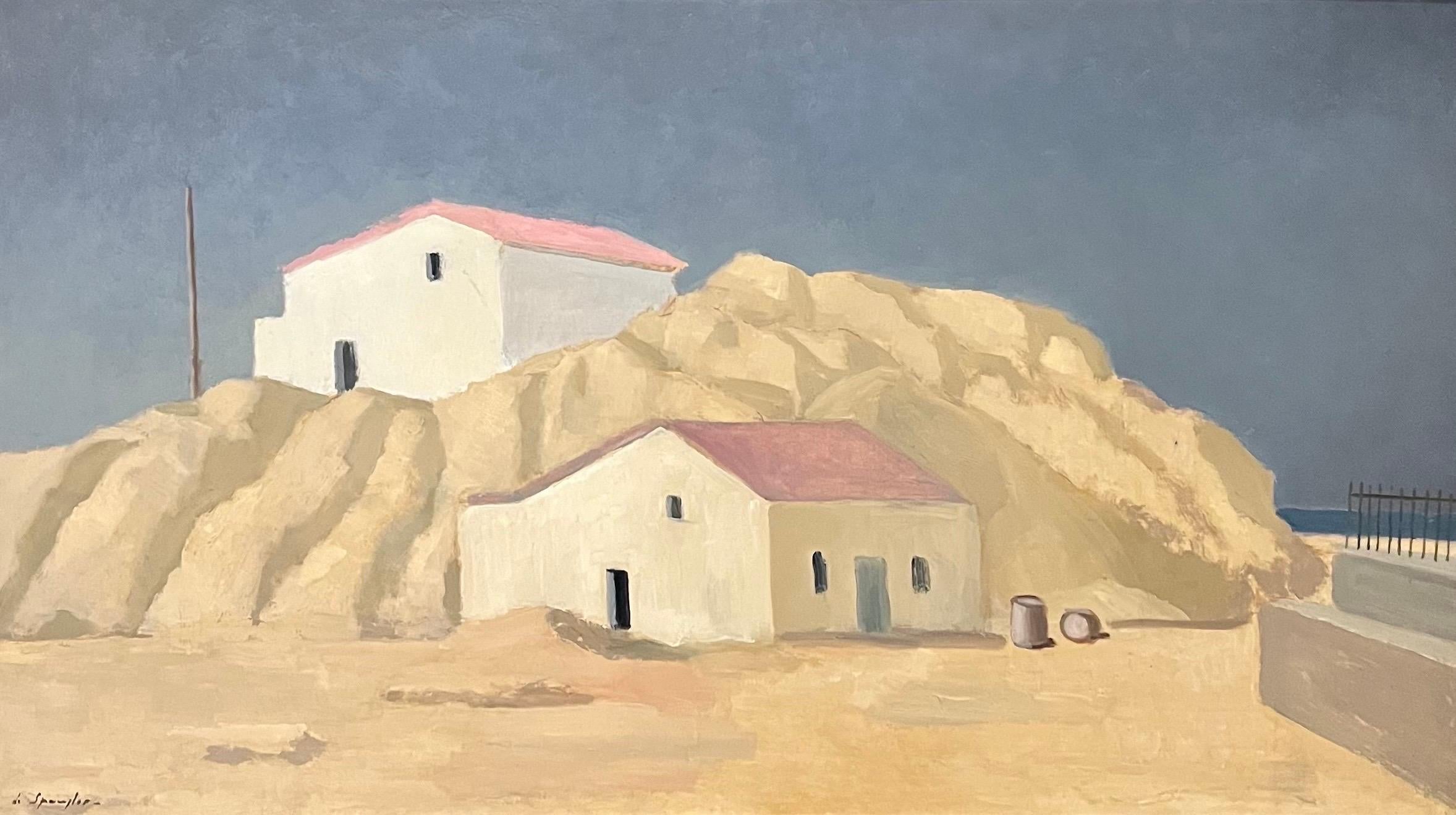 Villajoyosa, Spain by Alexandre de Spengler - Oil on Masonite 44x78 cm