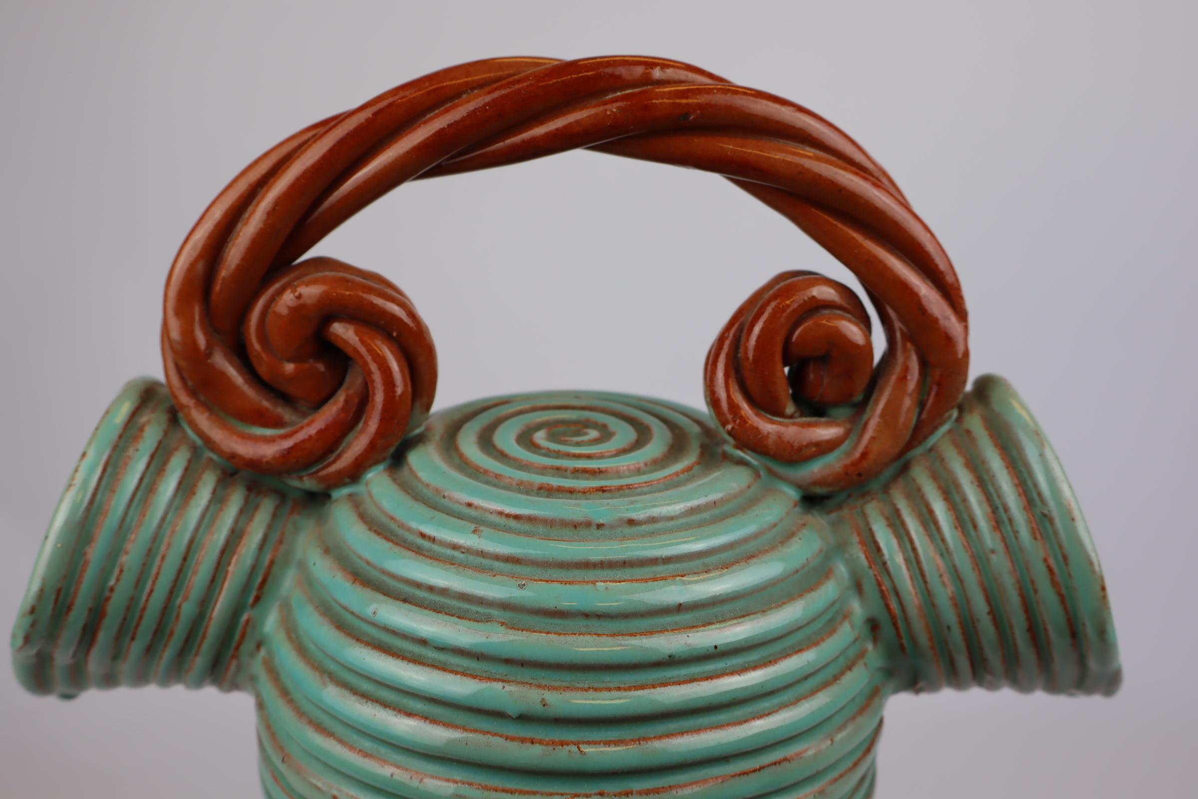 Alexandre de Wemmel: Estudio de cerámica artística de 1950,  decantador de cuerda Glaseado en venta
