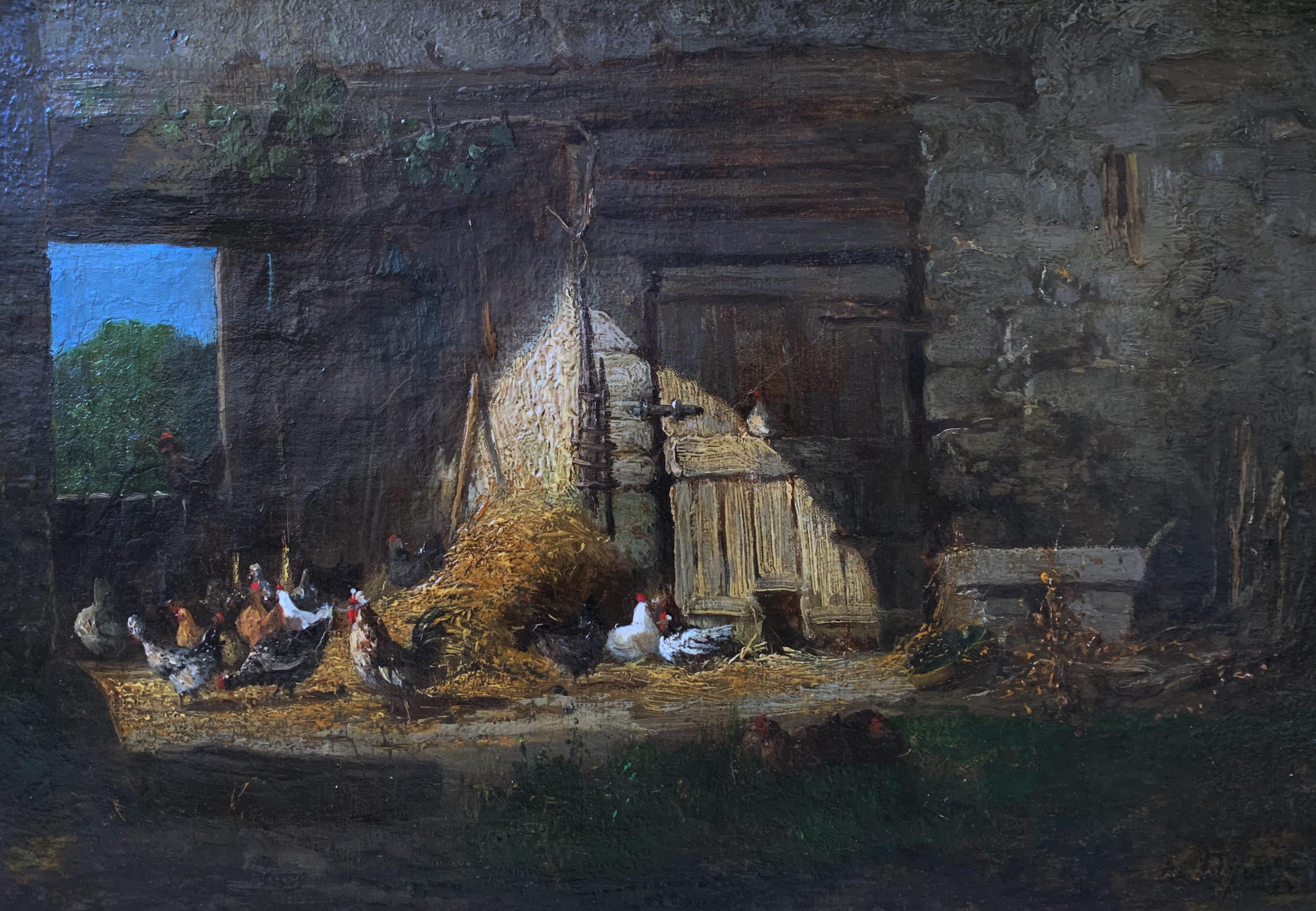 Basse Cour Alexandre Defaux (1826/1900) in vendita 1