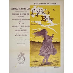 Circa 1900 original poster by Demeure de Beaumont, titled "L'Affiche Belge"